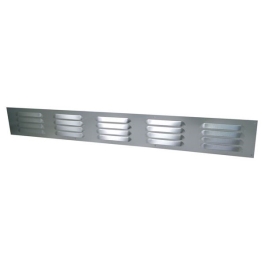 Louvred Vent - Silver - 24" x 3"