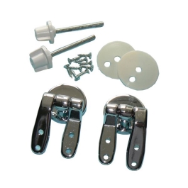 Toilet Seat Hinges for Wooden Seat - Chrome - (9UNHCP)