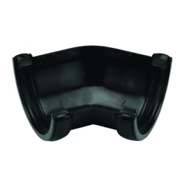 Rainwater Round Gutter Angle 135D - Black