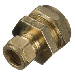 Brass Compression - Reducing Coupler - 22mm x 15mm - (318160)