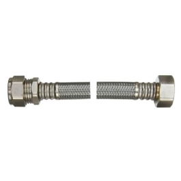 Flexible Tap Connector - 15mm x 1/2" x 300mm - (Pack of 2) - (324634)