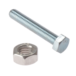 Hexagon Head Bolts & Nuts - M10 x 50mm - (Pack of 2) - (042699N)