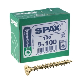 Spax Screws - 5.0 x 100mm - 4" x 10 - (100)