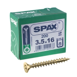 Spax Screws - 3.5 x 16mm - 5/8" x 6 - (200)