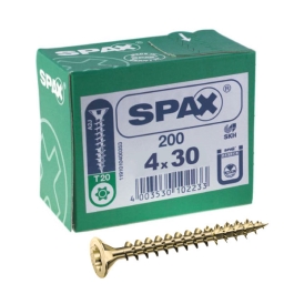 Spax Screws - 4.0 x 30mm - 1 1/4" x 8 - (200)