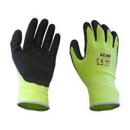 Scan Gloves - Latex - Yellow Foam - (Large)