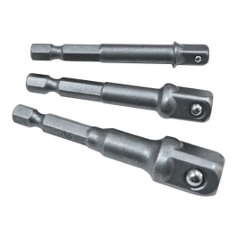 Faithfull Hex to Square Drive Adaptor - Set of 3