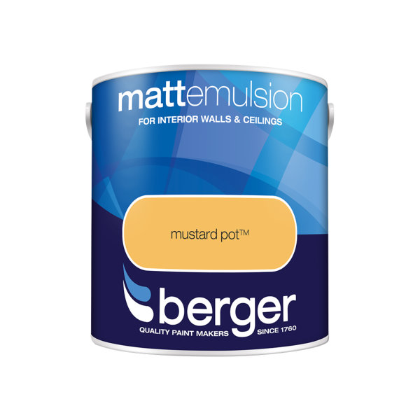 Berger Matt Emulsion 2.5Lt - Mustard Pot