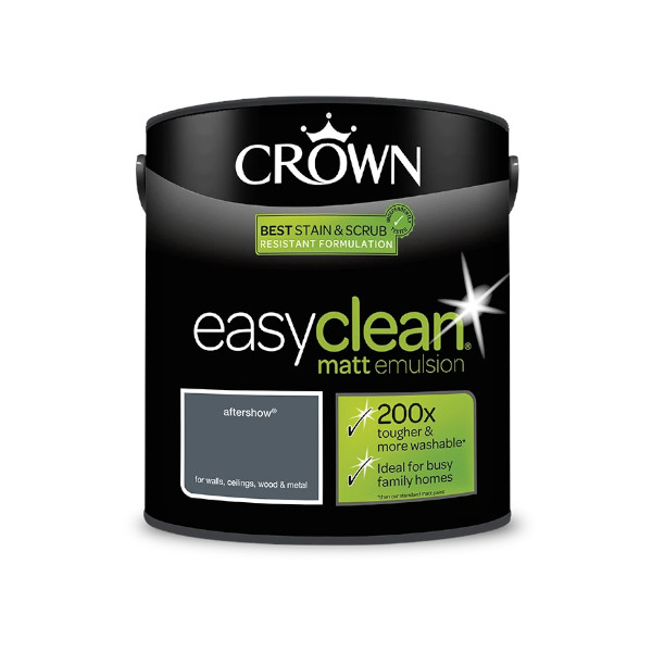Crown EasyClean Matt Emulsion 2.5Lt - Greys - Aftershow