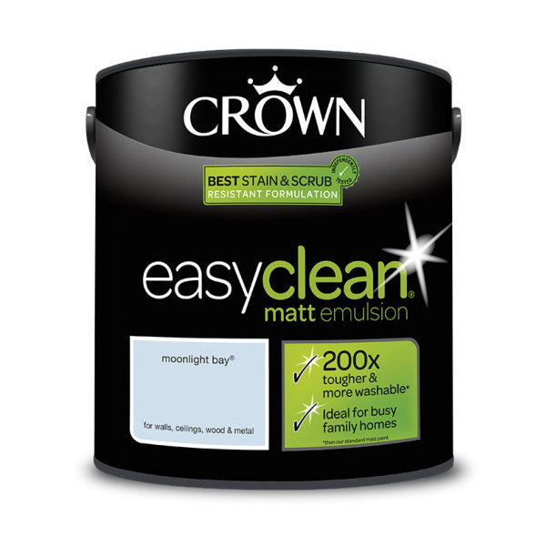 Crown EasyClean Matt Emulsion 2.5Lt - Blues - Moonlight Bay