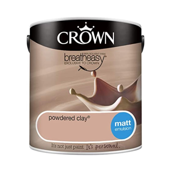 Crown Matt Emulsion 2.5Lt - Neutrals - Powdered Clay