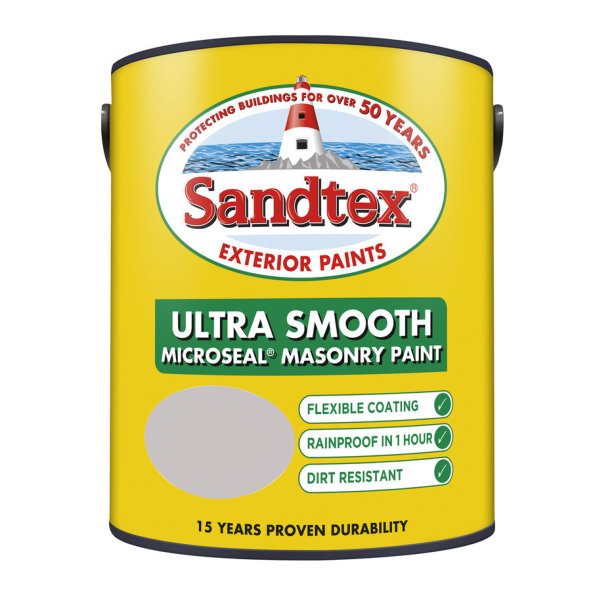 Sandtex Masonry Paint 5Lt - Smooth - Gravel