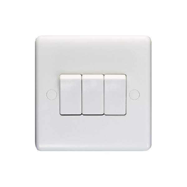 Wall Switch - 3 Gang - 2 Way - (PL3032)