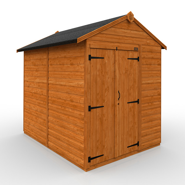 TigerFlex® Apex Shed - Double Door / Windowless - 8Ft Length x 6Ft Width