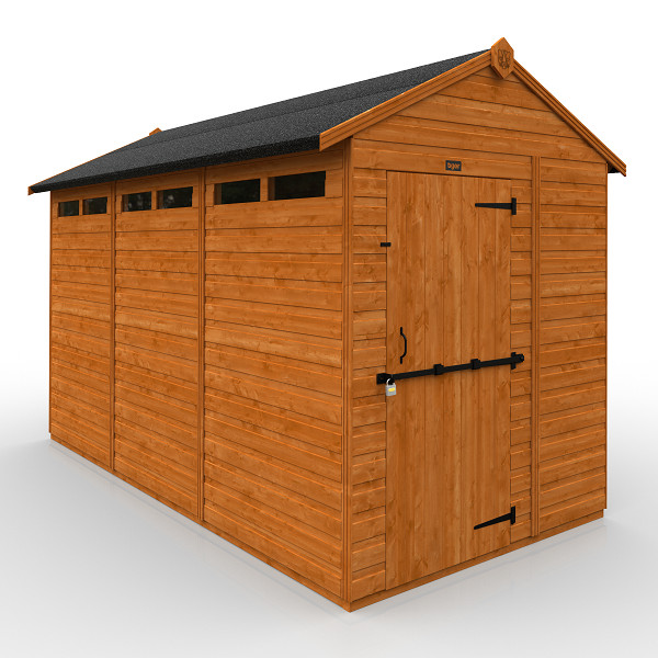 TigerFlex® Security Apex Shed - 12Ft Length x 6Ft Width