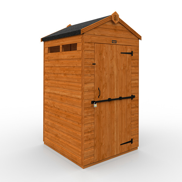 TigerFlex® Security Apex Shed - 4Ft Length x 4Ft Width