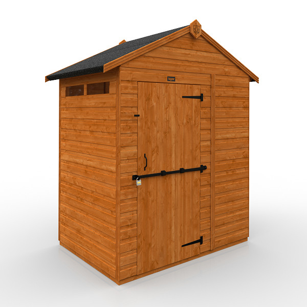 TigerFlex® Security Apex Shed - 4Ft Length x 6Ft Width