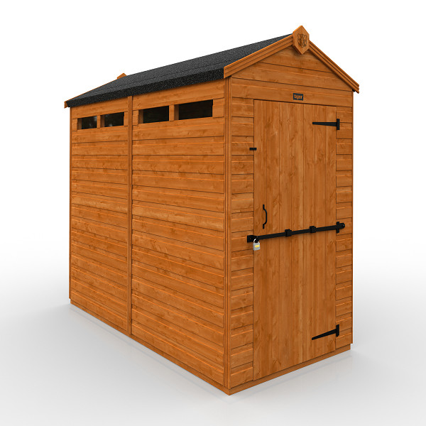 TigerFlex® Security Apex Shed - 8Ft Length x 4Ft Width