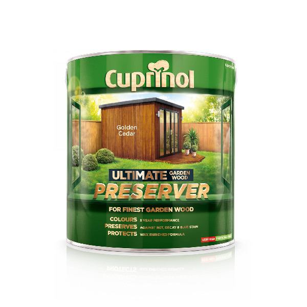 Cuprinol Ultimate Garden Wood Preserver 4Lt - Golden Cedar