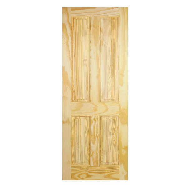Clear Pine 4-Panel Door - All Sizes