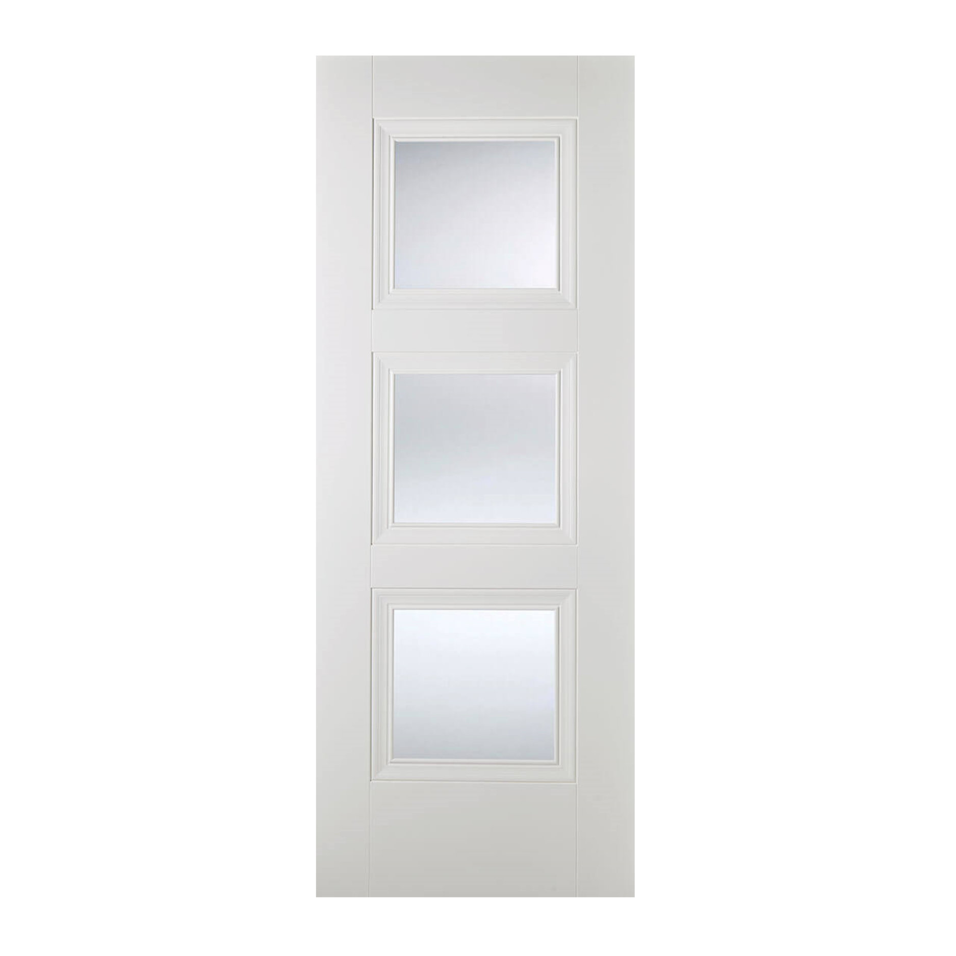 White Amsterdam 3L Door - Glazed - All Sizes