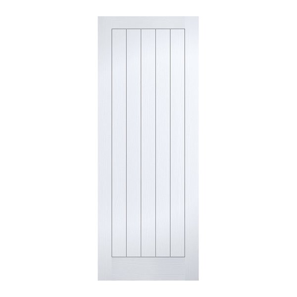White Vertical 5-Panel Door - Textured - All Sizes