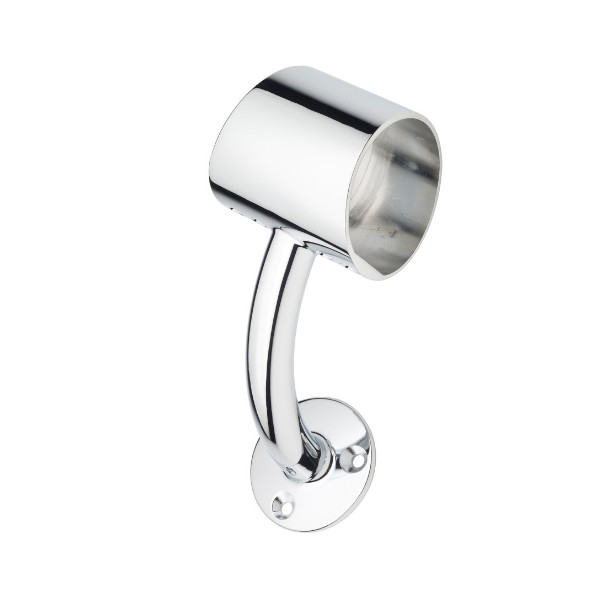 Fusion Wall Mounted Handrail - Connector - Chrome