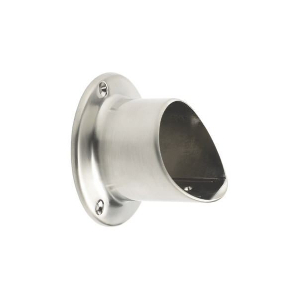 Fusion Wall Mounted Handrail - Wall Connector - Brushed Nickel