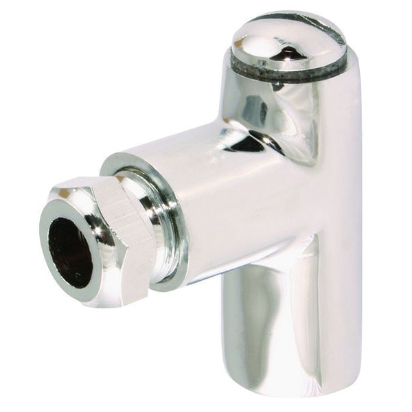 Gas Fire - Restrictor Elbow - 8mm x 1" - Chrome - (9RE18)