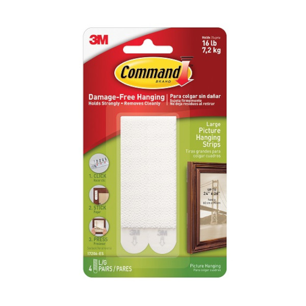 Command Picture Hanging Strips - Large (7.2Kg)