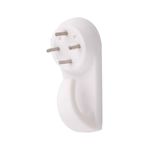Hardwall Picture Hooks - White - Large - (Pack of 6) - (042392N)