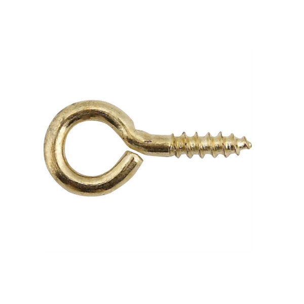 Screw Eyes - Brass Plated - M10 x 55mm - (Pack of 2) - (023681N)