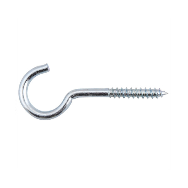 Screw Hook 80mm - Zinc Plated - (Pack of 2) - (001870N)