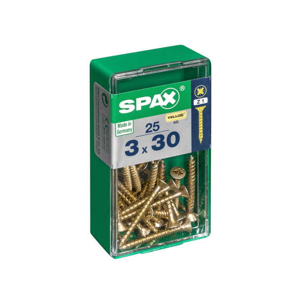 Spax Screws - 3.0 x 30mm - 1 1/4" x 6 - (25)