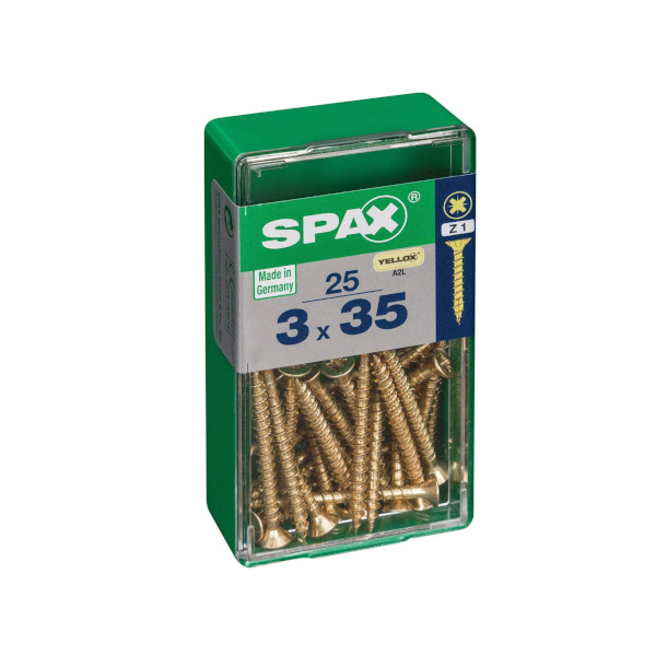 Spax Screws - 3.0 x 35mm - 1 3/8" x 6 - (25)