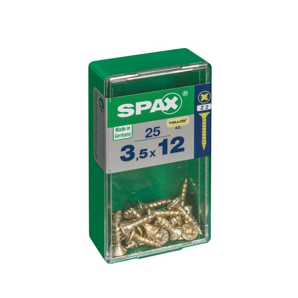 Spax Screws - 3.5 x 12mm - 4/8" x 6 - (25)