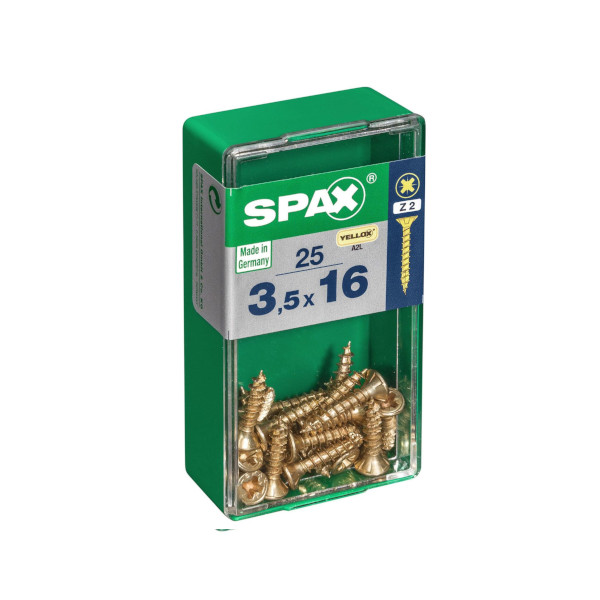 Spax Screws - 3.5 x 16mm - 5/8" x 6 - (25)