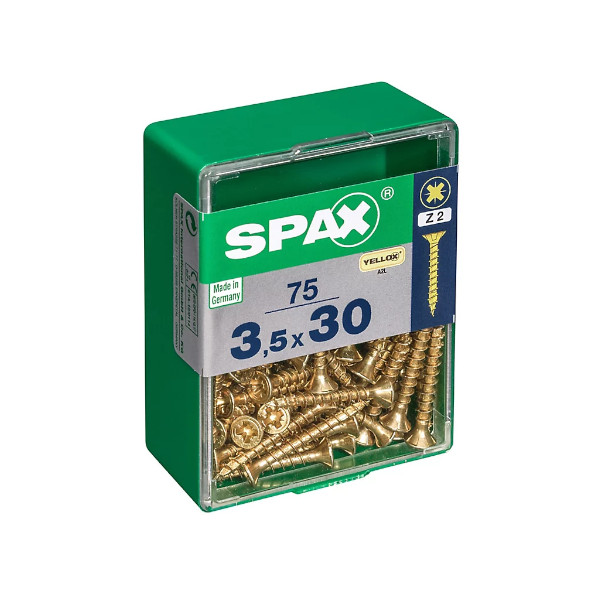 Spax Screws - 3.5 x 30mm - 1 1/4" x 6 - (20)