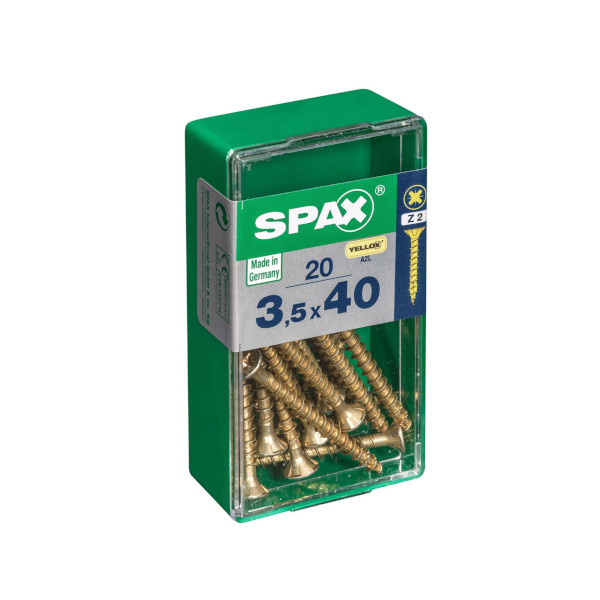 Spax Screws - 3.5 x 40mm - 1 1/2" x 6 - (20)