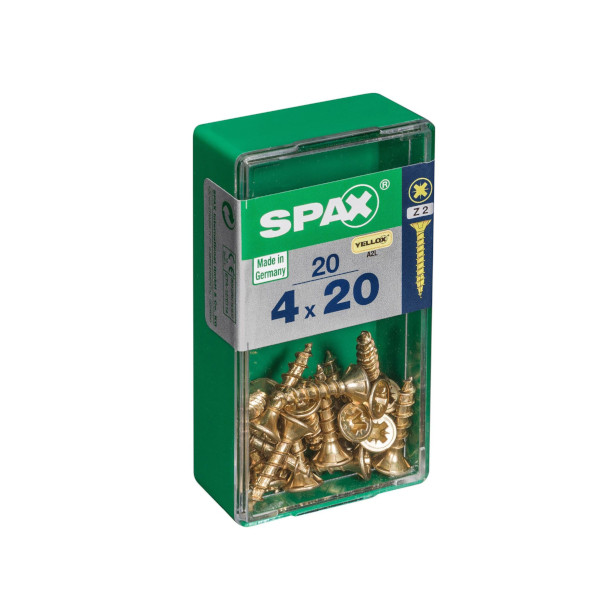 Spax Screws - 4.0 x 20mm - 3/4" x 8 - (20)