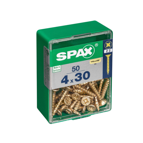 Spax Screws - 4.0 x 30mm - 1 1/4" x 8 - (50)