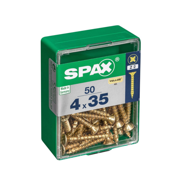 Spax Screws - 4.0 x 35mm - 1 3/8" x 8 - (50)