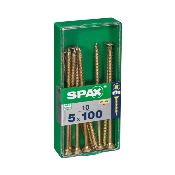 Spax Screws - 5.0 x 100mm - 4" x 10 - (10)