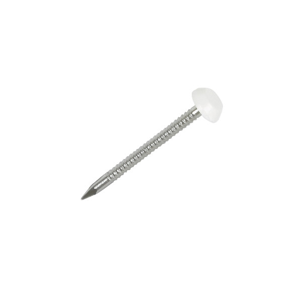 UPVC Nails 30mm - Ringshanked - White Top - (Box of 200)