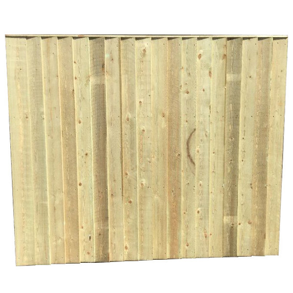 Featheredge Fence Panel - Green Tanalised - 6Ft Wide x 4Ft High