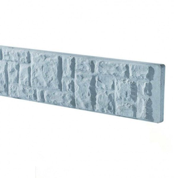 Concrete Base Panel - 6Ft x 1Ft - Rockfaced