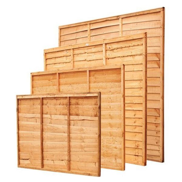 Overlap Fence Panel - 6Ft Wide x 4Ft High