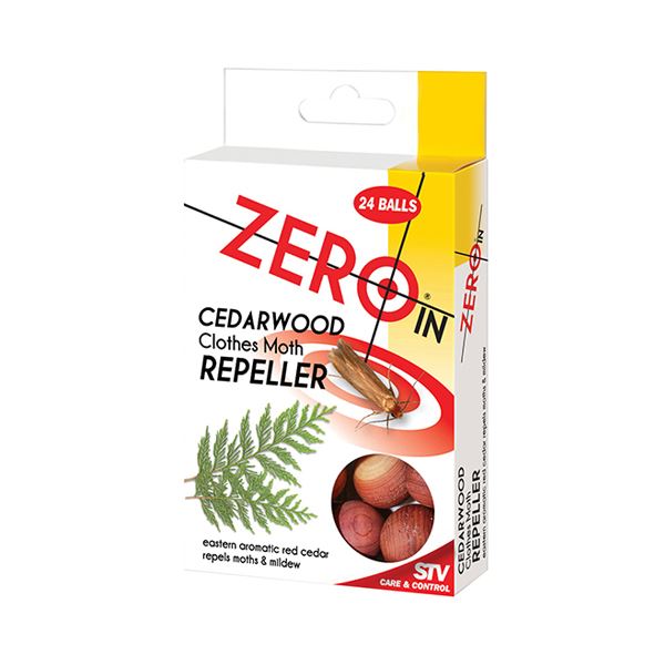 Zero-In Cedarwood Balls - Clothes Moth Repeller (24)