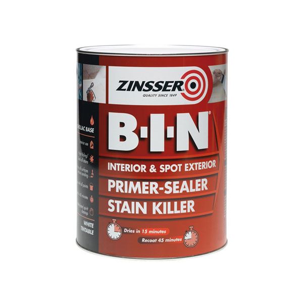 Zinsser BIN - Primer / Sealer / Stain Killer 1Lt