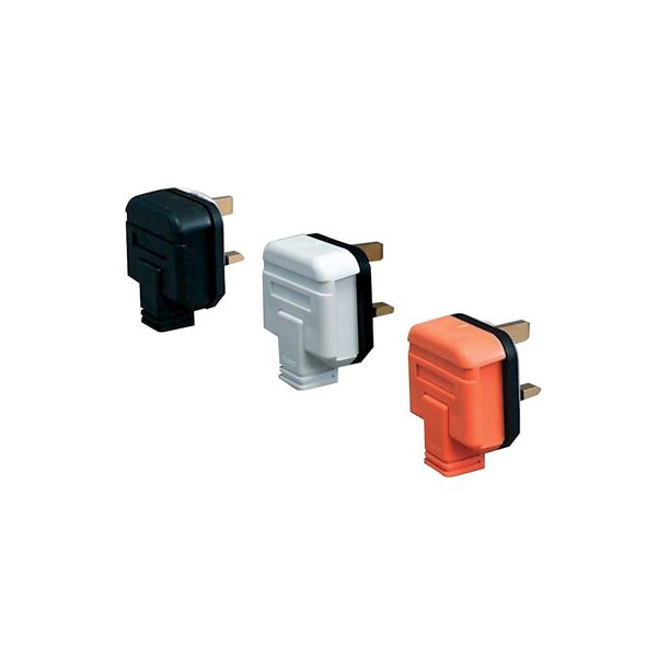 Rubber Plug - Orange - 3 Pin 13 Amp